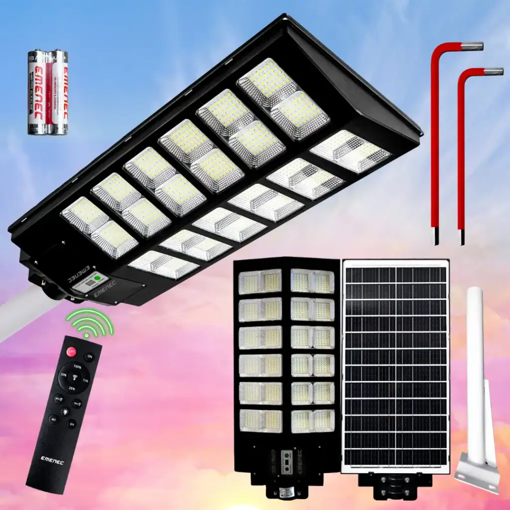ESA-1500 Solar Sokak Lambası | 960 LED | 40W MONO Panel | IP65